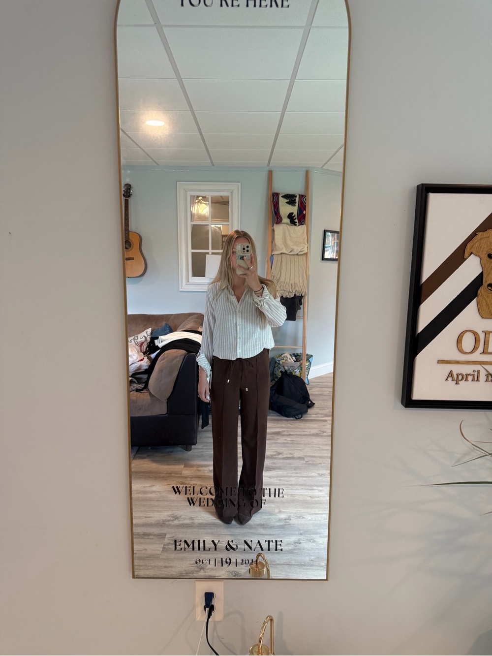 Women's Brown Wide-Leg Pants